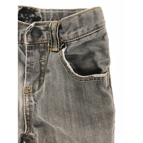 Quicksilver Girls Toddler Jeans Pants 4T Black Charcoal Stonewash Skinny Leg - Picture 5 of 12